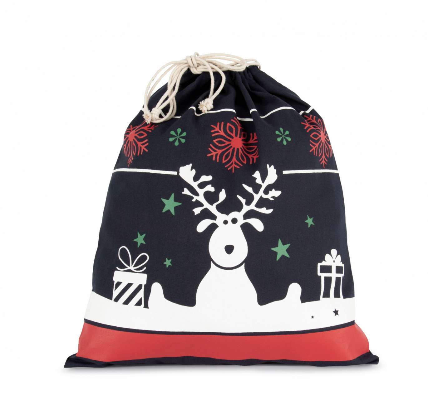 Kimood DRAWSTRING BAG WITH CHRISTMAS PATTERNS