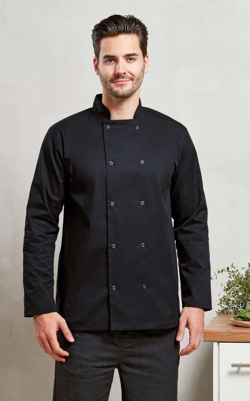 Premier CHEF'S LONG SLEEVE STUD JACKET