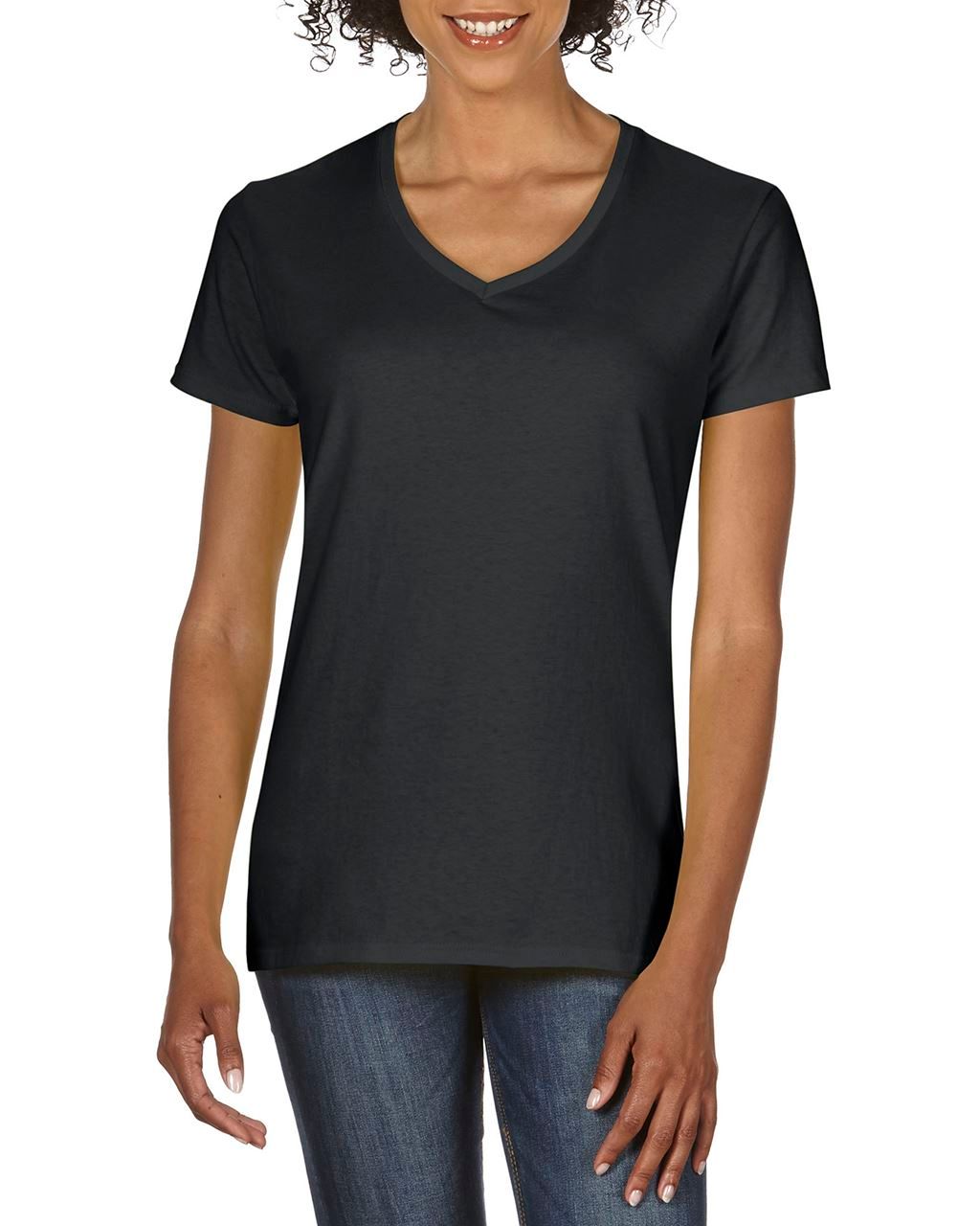 Gildan PREMIUM COTTON® TRICOU FEMEIESC CU GULER ÎN V