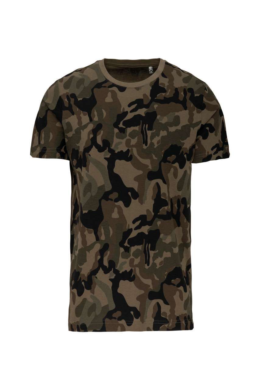Kariban MEN'S SHORT-SLEEVED CAMO T-SHIRT
