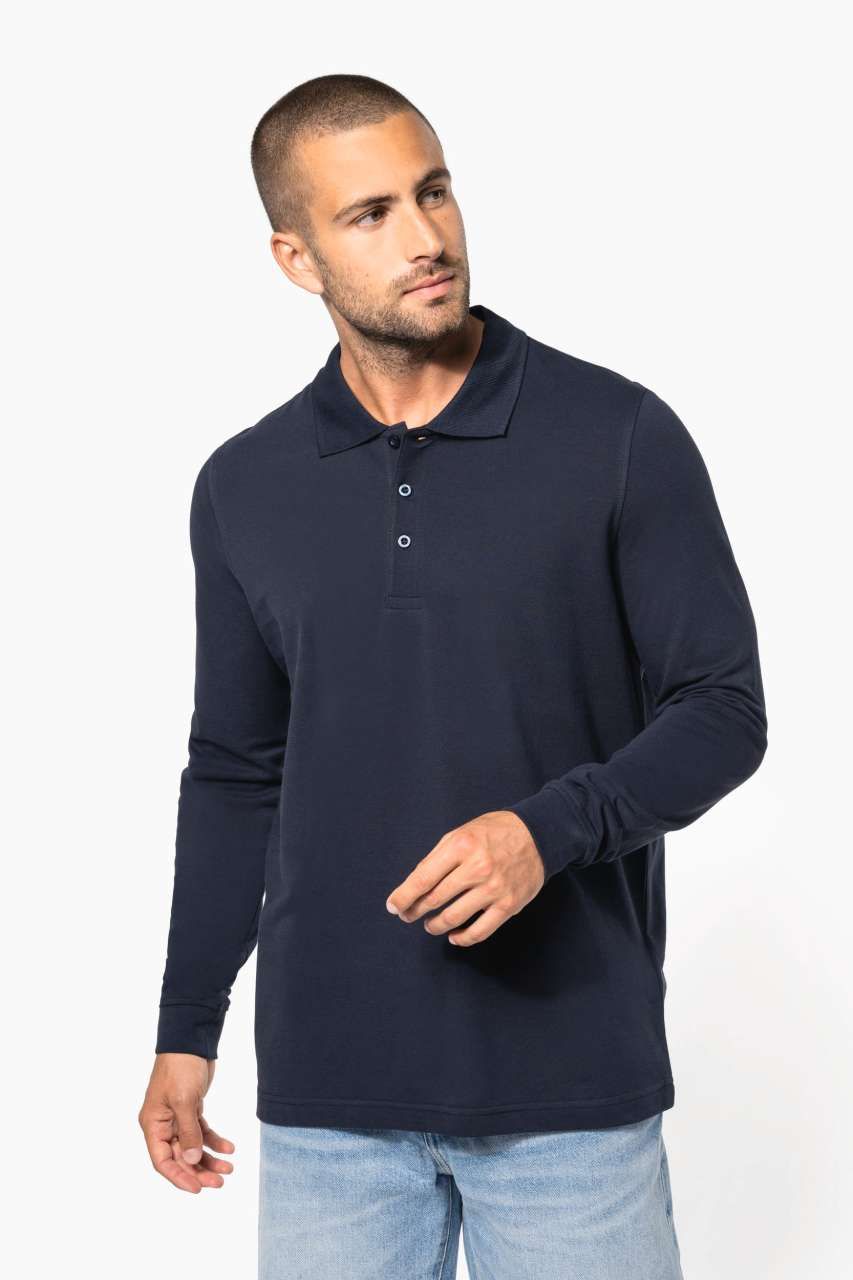 Kariban MEN'S LONG-SLEEVED PIQUÉ POLO SHIRT