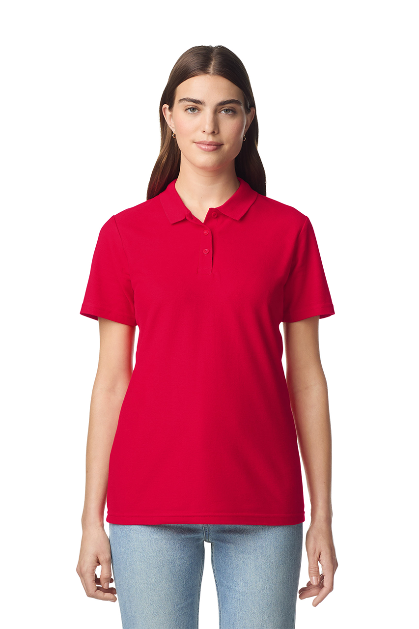 Gildan SOFTSTYLE™ POLO FEMEIESC DIN DUBLĂ PIQUÉ