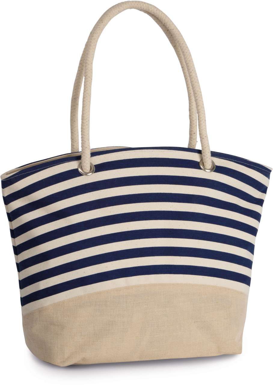 Kimood JUTE CANVAS DUFFEL SHOPPING BAG