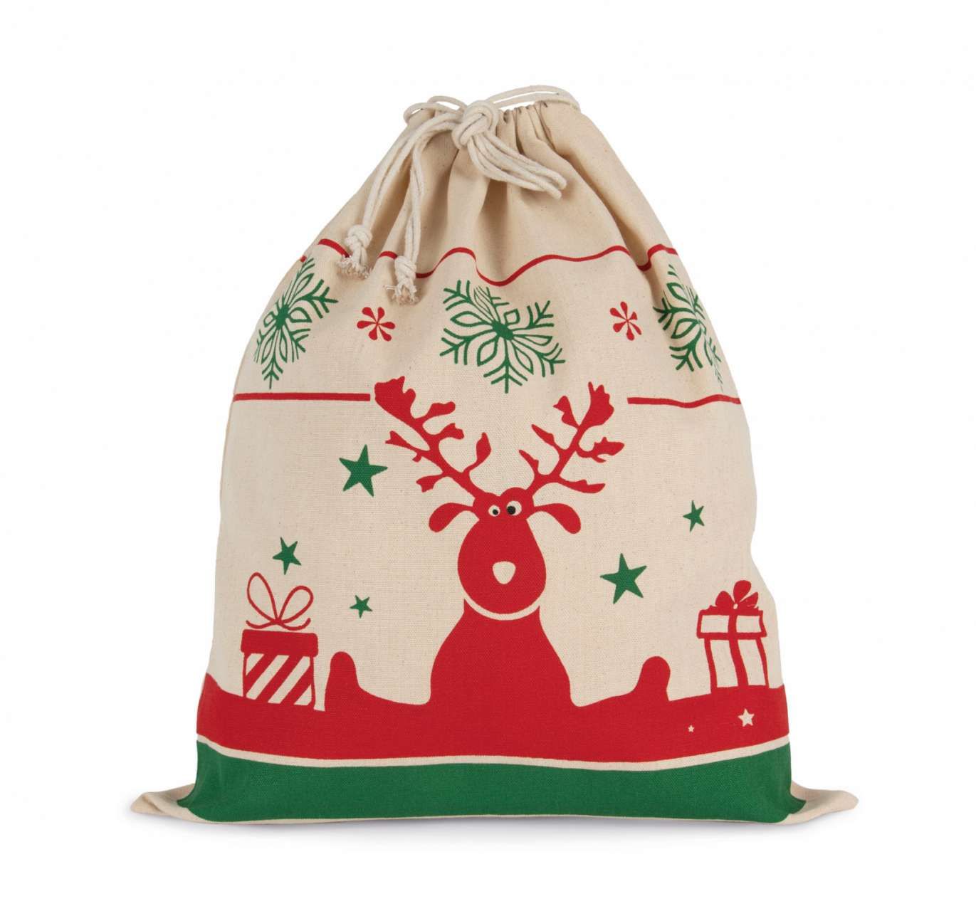 Kimood DRAWSTRING BAG WITH CHRISTMAS PATTERNS