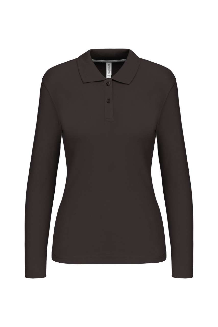 Kariban LADIES' LONG-SLEEVED POLO SHIRT