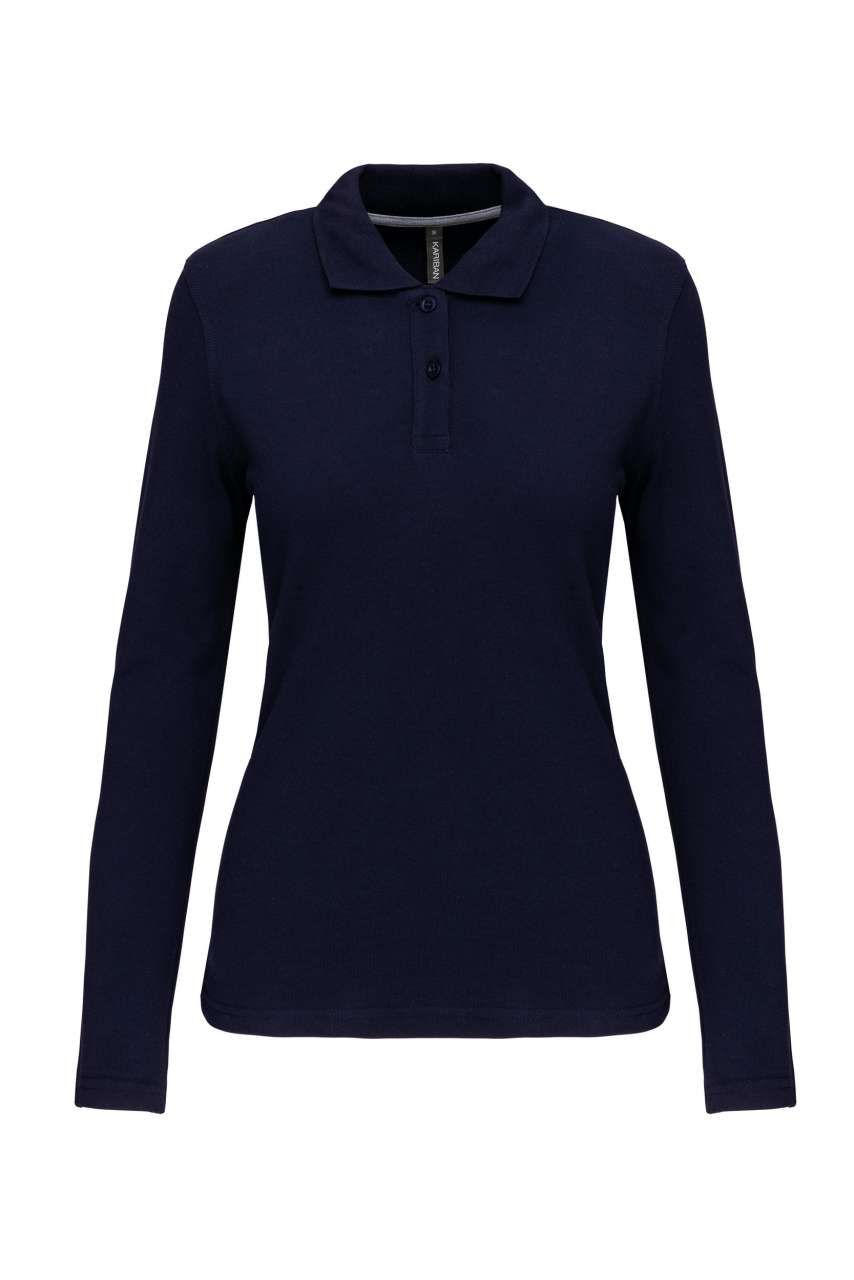 Kariban LADIES' LONG-SLEEVED POLO SHIRT