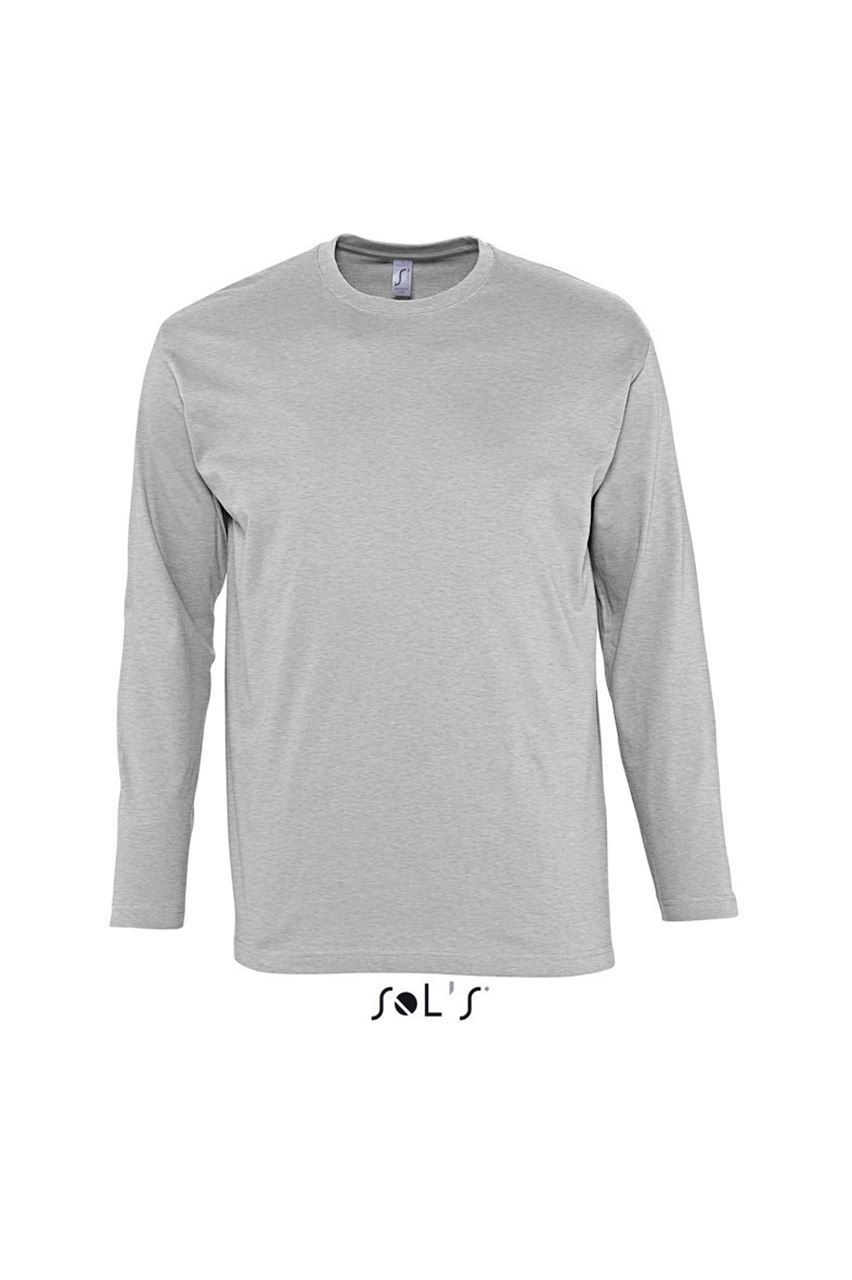 SOL'S SOL'S MONARCH - TRICOU CU MÂNECI LUNGI ȘI GULER ROTUND PENTRU BĂRBAȚI