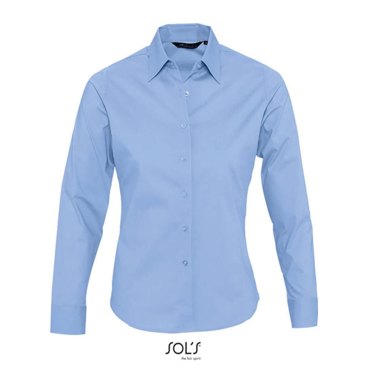 SOL'S SOL'S EDEN - CĂMAȘĂ PENTRU FEMEI CU MÂNECI LUNGI ȘI ELASTICĂ