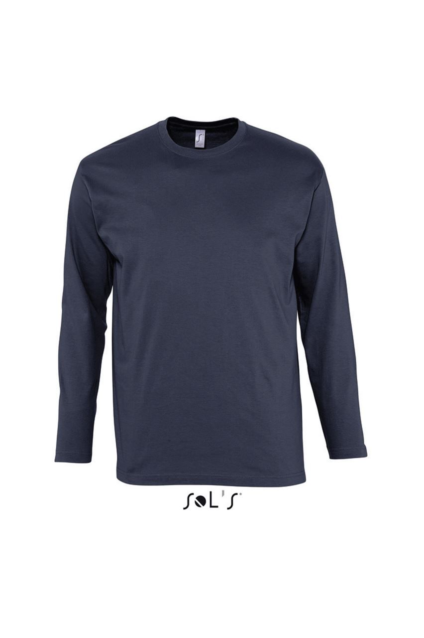 SOL'S SOL'S MONARCH - TRICOU CU MÂNECI LUNGI ȘI GULER ROTUND PENTRU BĂRBAȚI
