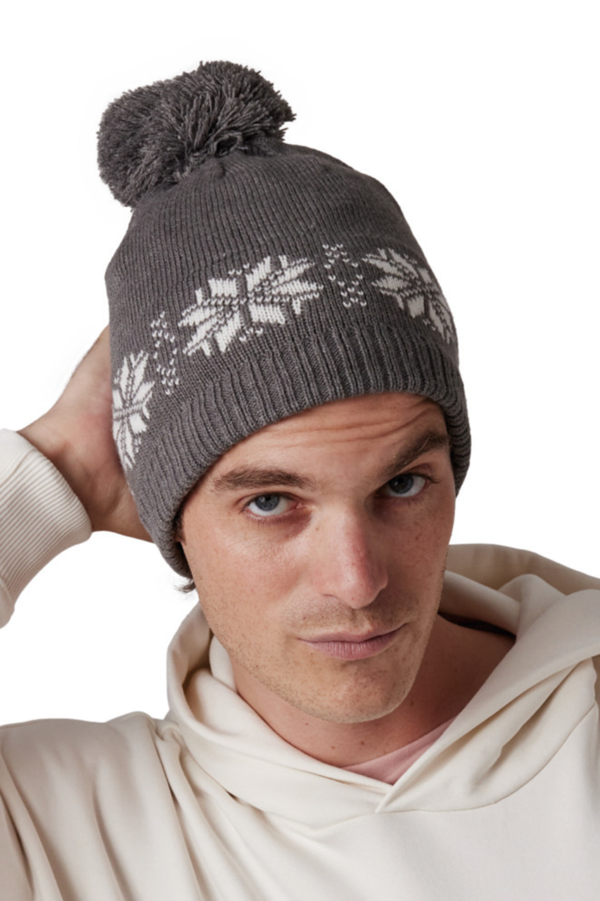 K-UP FAIR ISLE KNIT BEANIE