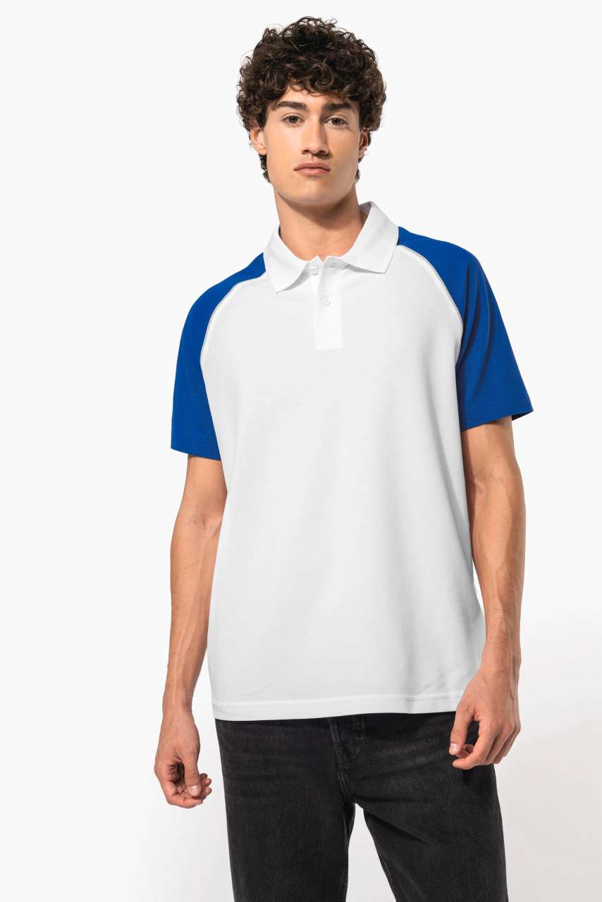 Kariban BASEBALL - TRICOU POLO CU MÂNECI SĂRACE