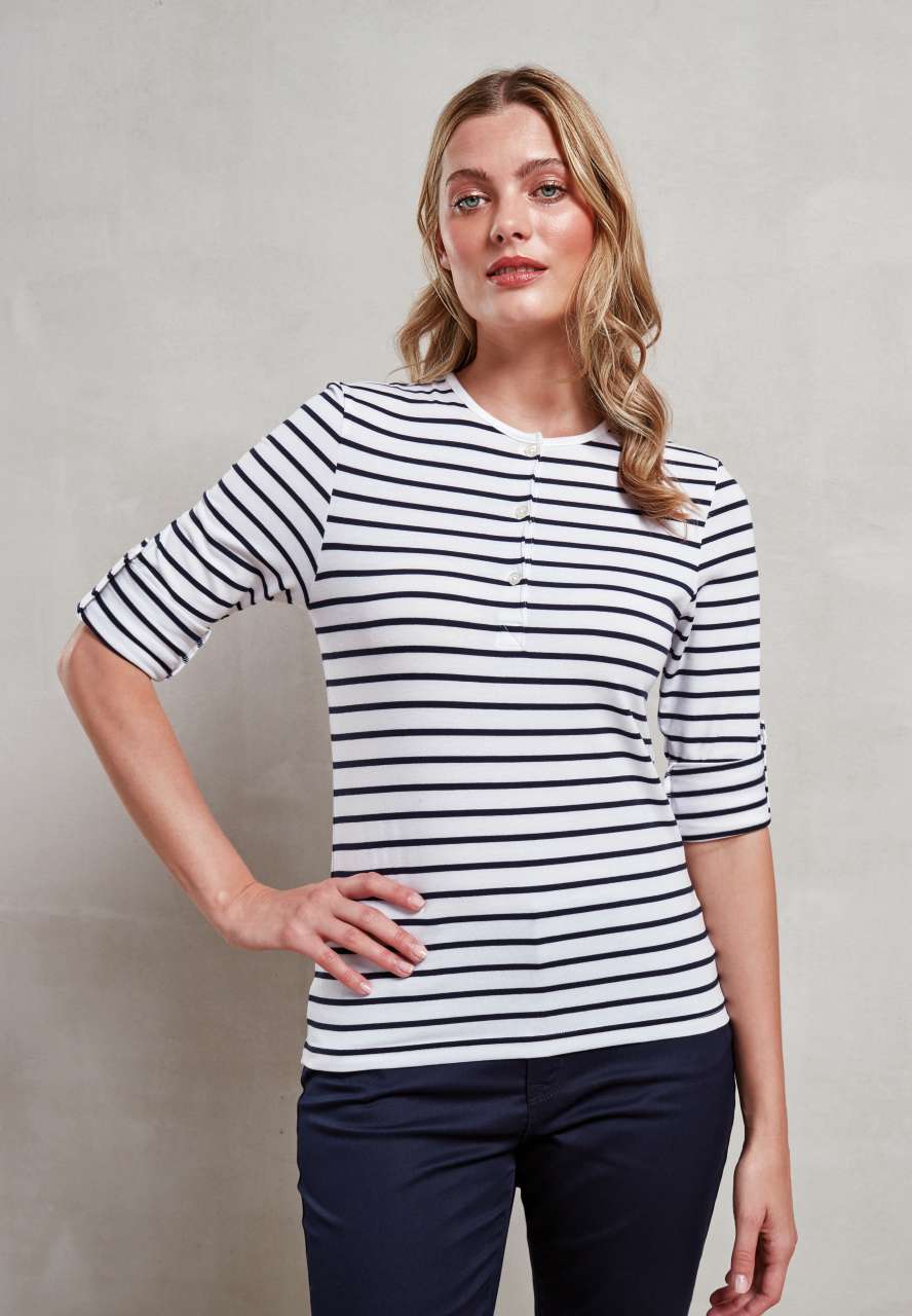 Premier WOMEN'S LONG JOHN ROLL SLEEVE TEE