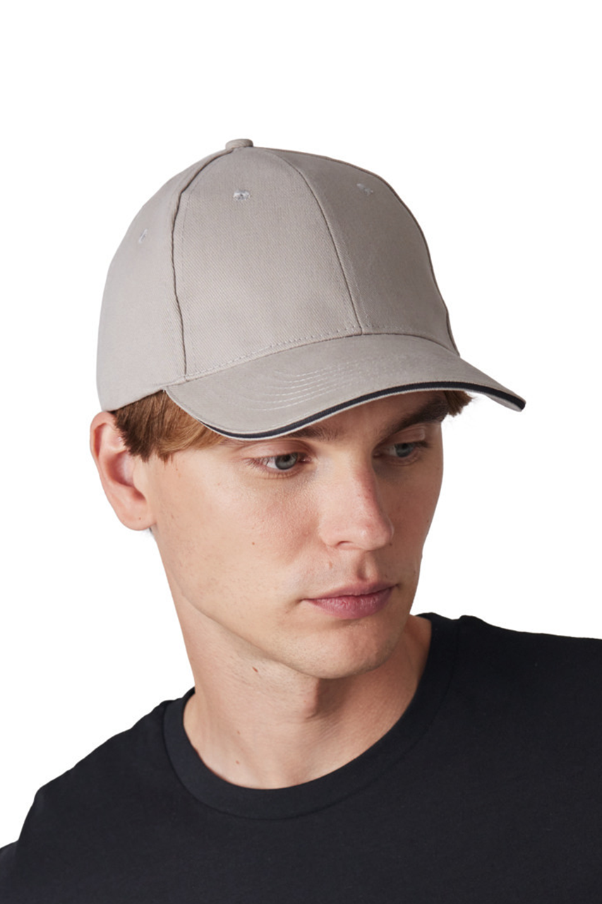 K-UP CAP WITH CONTRASTING SANDWICH PEAK - 6 PANELS