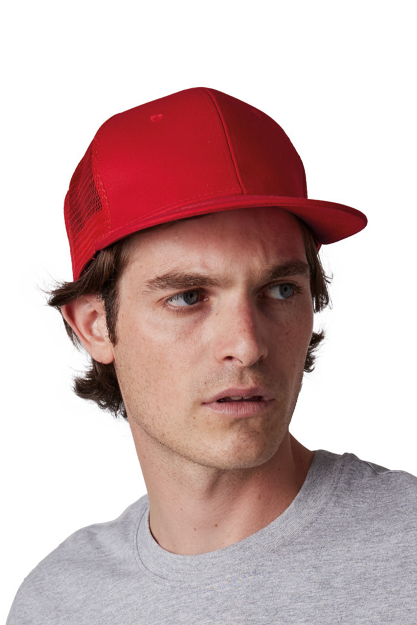 K-UP TRUCKER FLAT PEAK CAP - 6 PANELS