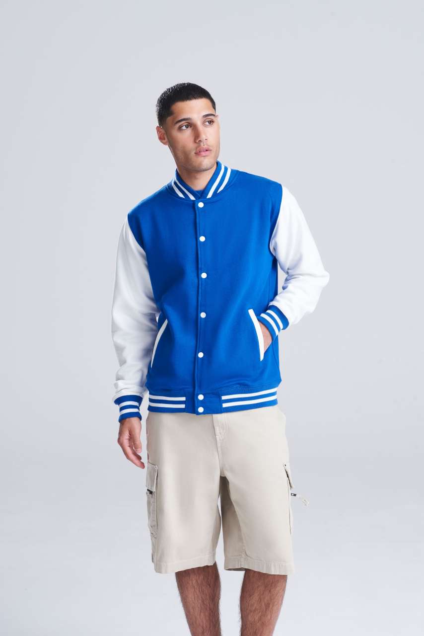 Just Hoods VARSITY JACKET