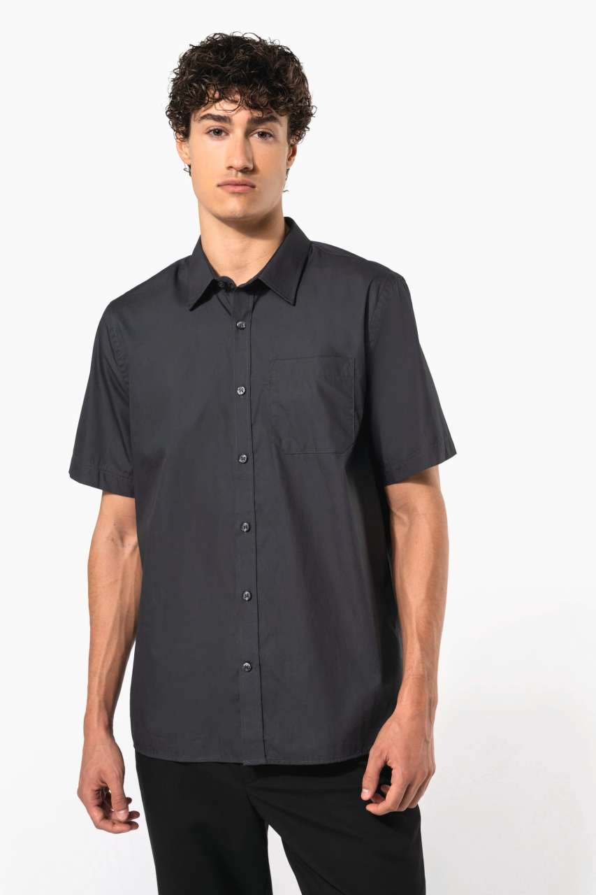 Kariban MEN'S SHORT-SLEEVED COTTON POPLIN SHIRT