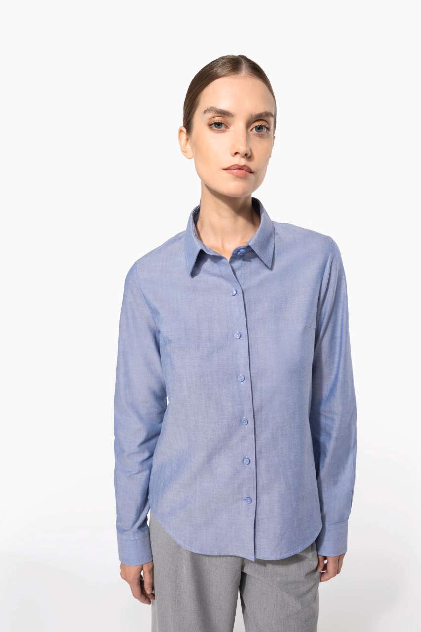 Kariban LADIES' LONG-SLEEVED OXFORD SHIRT