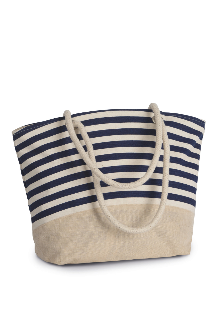 Kimood JUTE CANVAS DUFFEL SHOPPING BAG