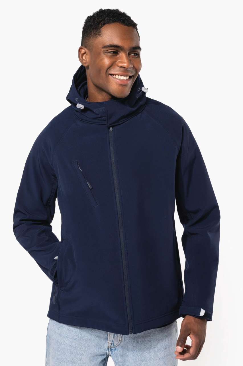 Kariban JACKET SOFTSHELL CU GLUGĂ DETASABILĂ PENTRU BĂRBAȚI