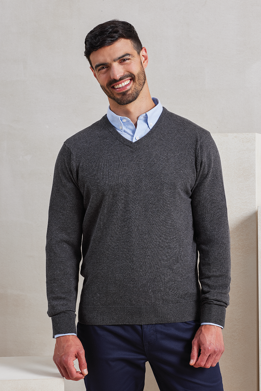 Premier MEN'S KNITTED V-NECK SWEATER