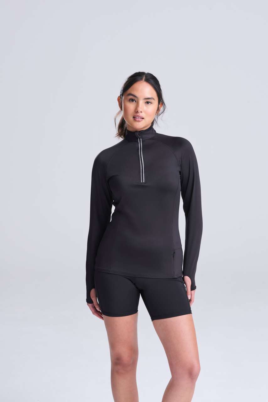 Just Cool WOMEN'S COOL FLEX 1/2 ZIP TOP
